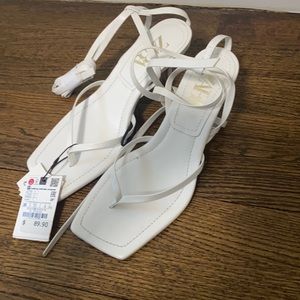 White heel leather